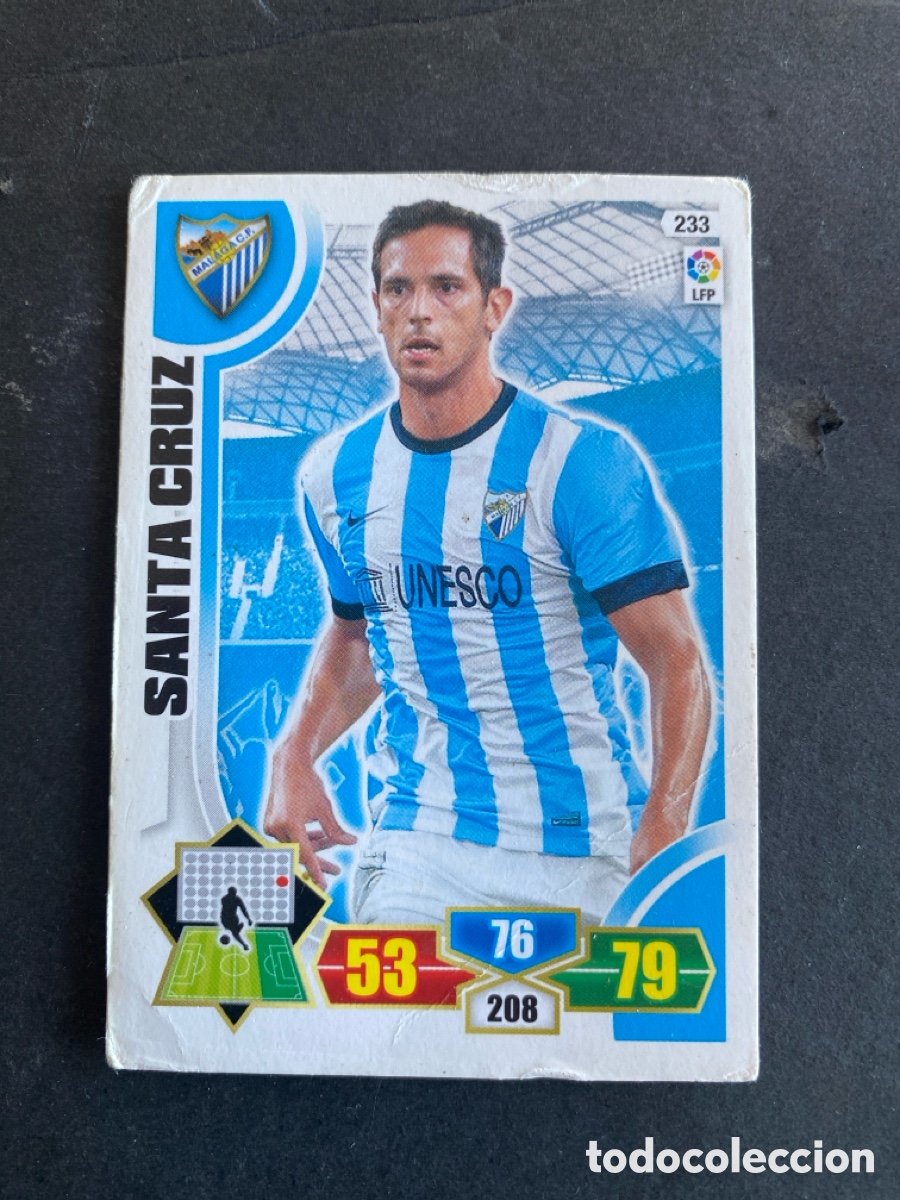 Football Stickers: Cromo Adrenalyn liga 13/14 M&aacute;laga N* 233