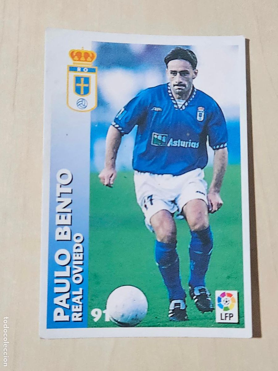 Football Stickers: FICHA N&ordm; 91 PAULO BENTO - CHUPA CHUPS 1998-1999, 98-99 - REAL OVIEDO