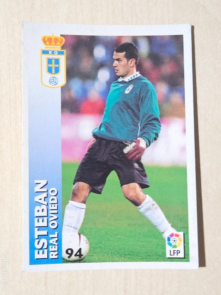 Football Stickers: FICHA N&ordm; 94 ESTEBAN - CHUPA CHUPS 1998-1999, 98-99 - REAL OVIEDO