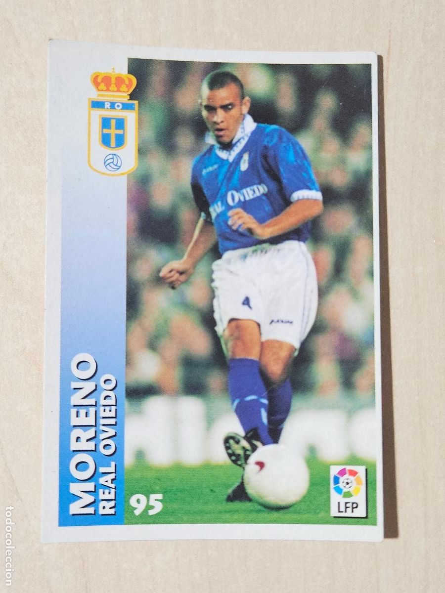 Cromos de Futebol: FICHA N&ordm; 95 MORENO - CHUPA CHUPS 1998-1999, 98-99 - REAL OVIEDO