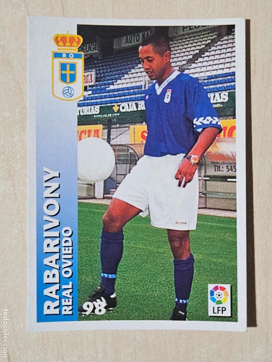 Fu&szlig;ball-Sticker: FICHA N&ordm; 98 RABARIVONY - CHUPA CHUPS 1998-1999, 98-99 - REAL OVIEDO