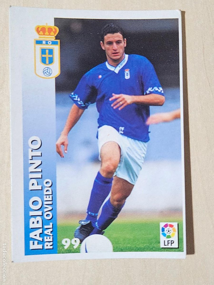 Fu&szlig;ball-Sticker: FICHA N&ordm; 99 FABIO PINTO - CHUPA CHUPS 1998-1999, 98-99 - REAL OVIEDO