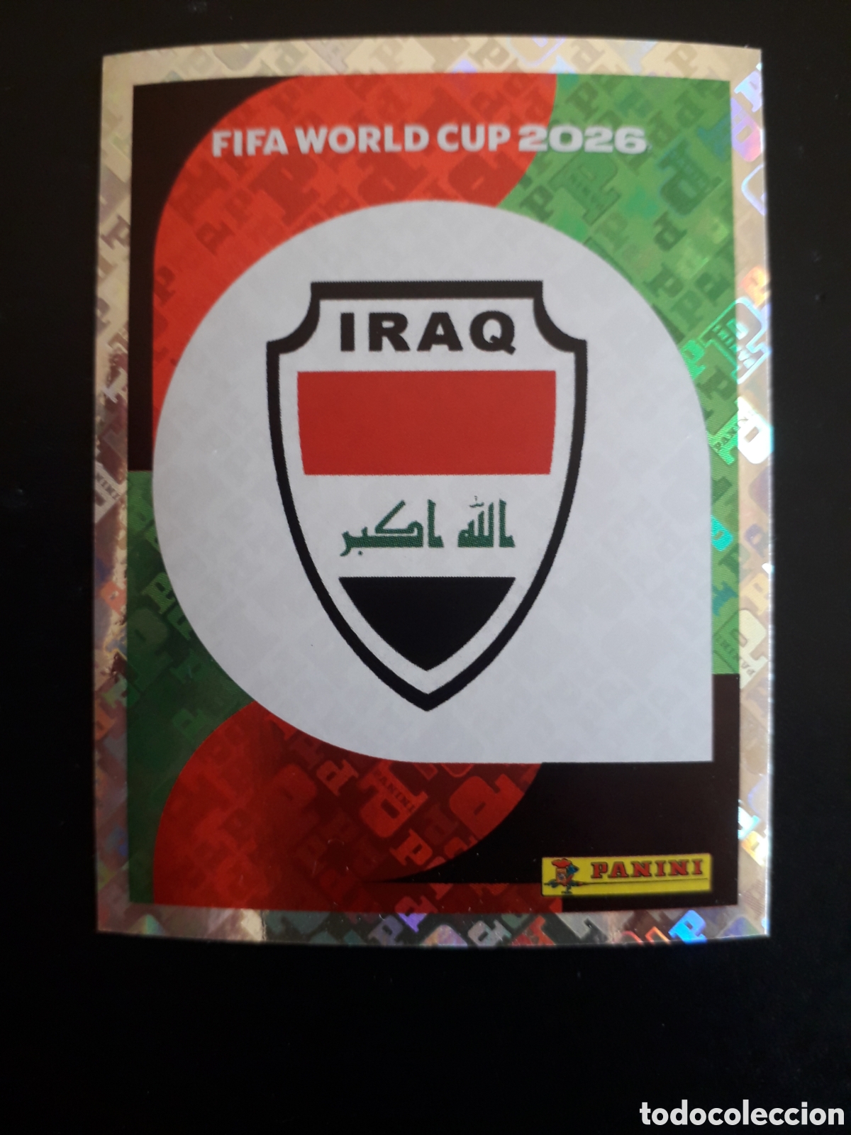 Cromos de Futebol: ESCUDO IRAQ IRQ 1 MUNDIAL F&Uacute;TBOL 2026 FIFA WORLD CUP PANINI SIN PEGAR PEDIDO M&Iacute;NIMO 3&euro;