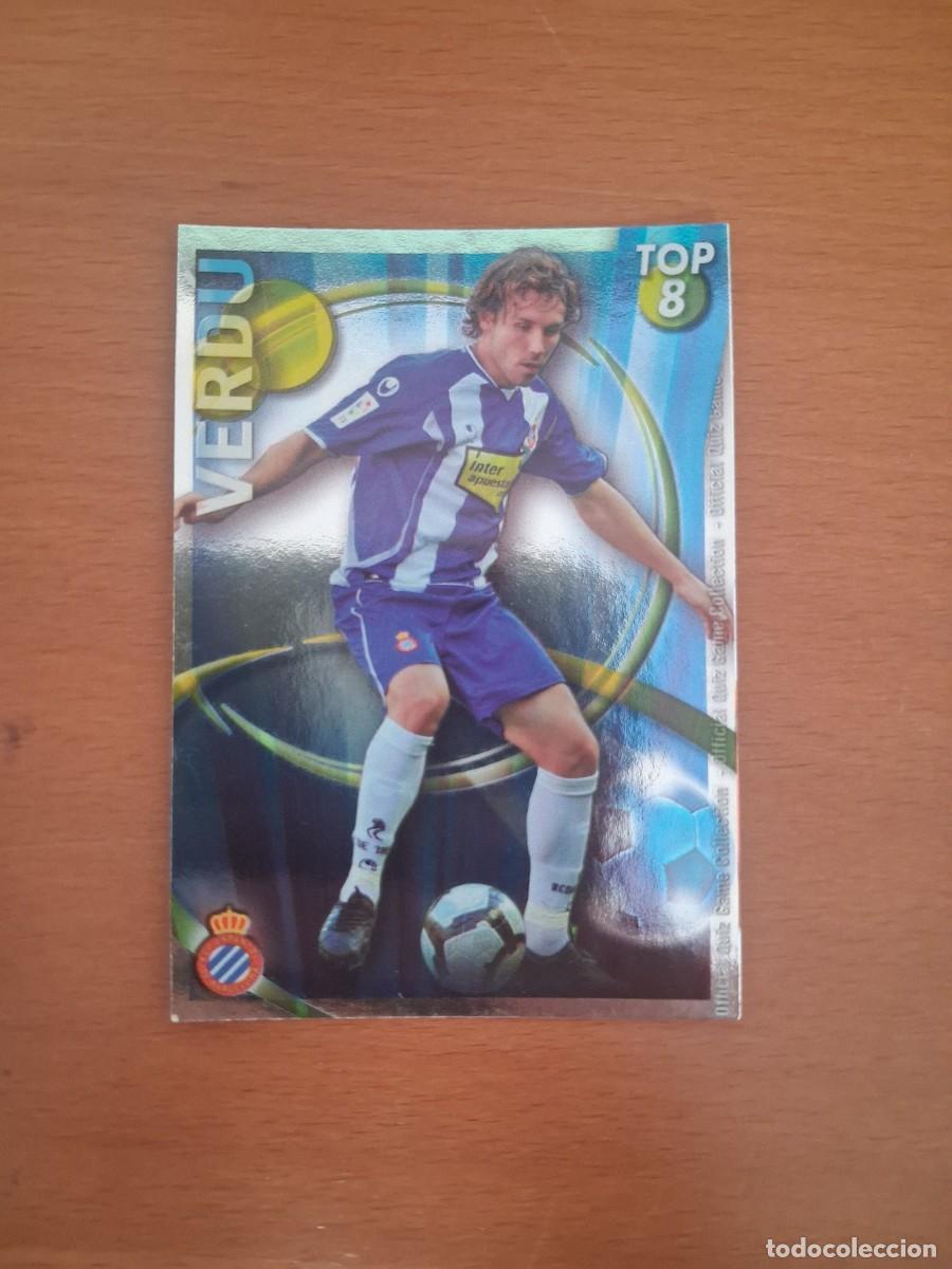 Cromos de Futebol: Mundicromo Official Quiz Game Collection 2010 2011 Top 8 Azul RCD Espanyol 609 Verdu