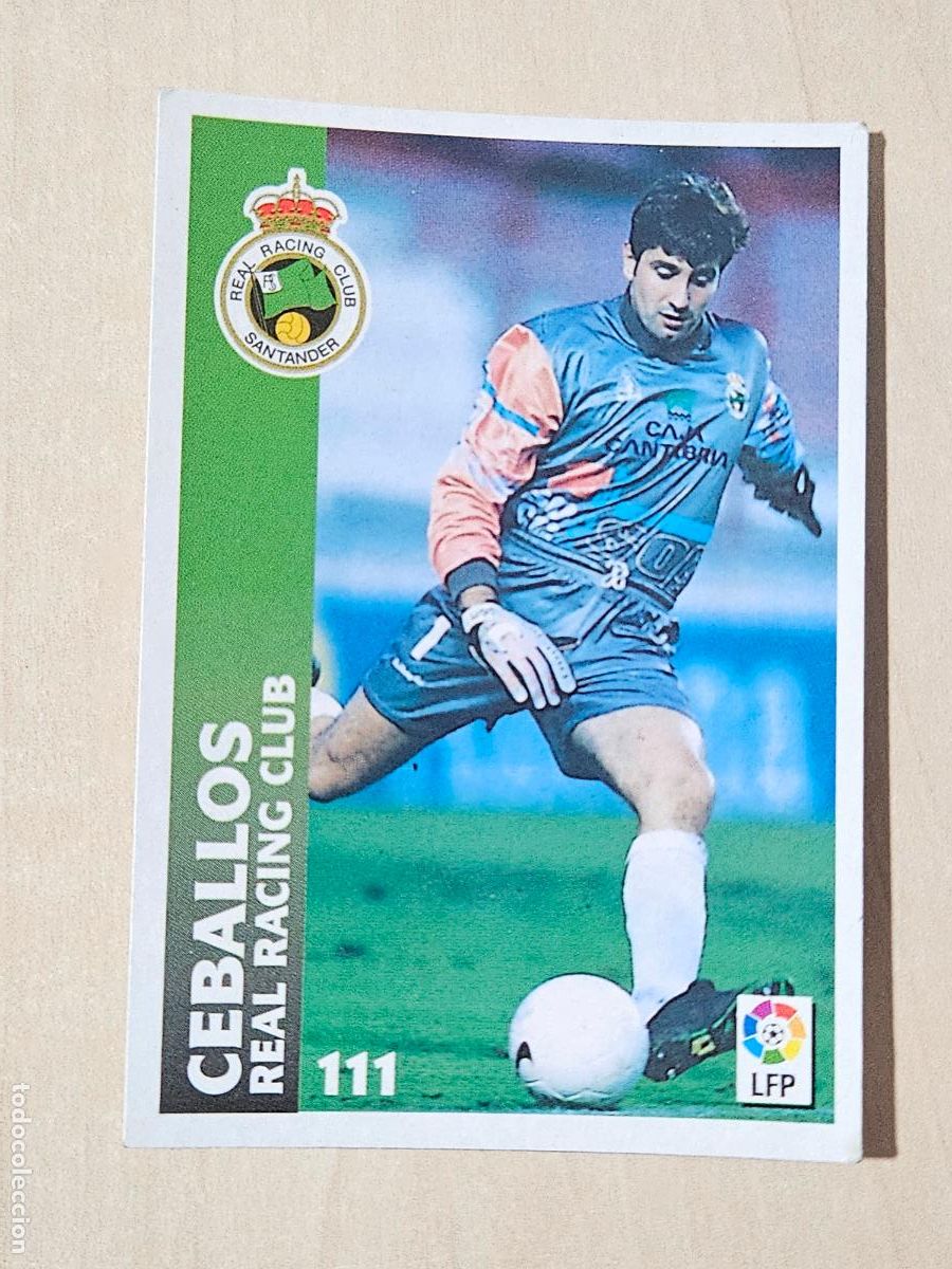 Cromos de Futebol: FICHA N&ordm; 111 CEBALLOS - CHUPA CHUPS 1998-1999, 98-99 - RACING DE SANTANDER