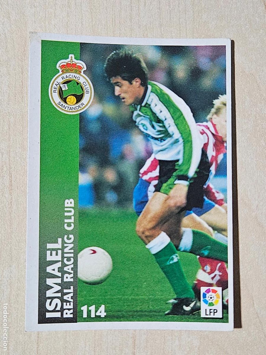 Cromos de Futebol: FICHA N&ordm; 1114 ISMAEL - CHUPA CHUPS 1998-1999, 98-99 - RACING DE SANTANDER