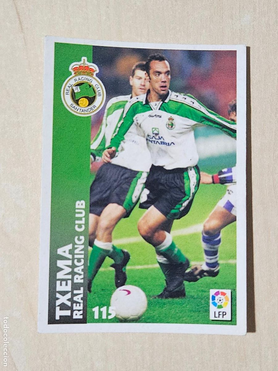 Figurine di Calcio: FICHA N&ordm; 115 TXEMA - CHUPA CHUPS 1998-1999, 98-99 - RACING DE SANTANDER
