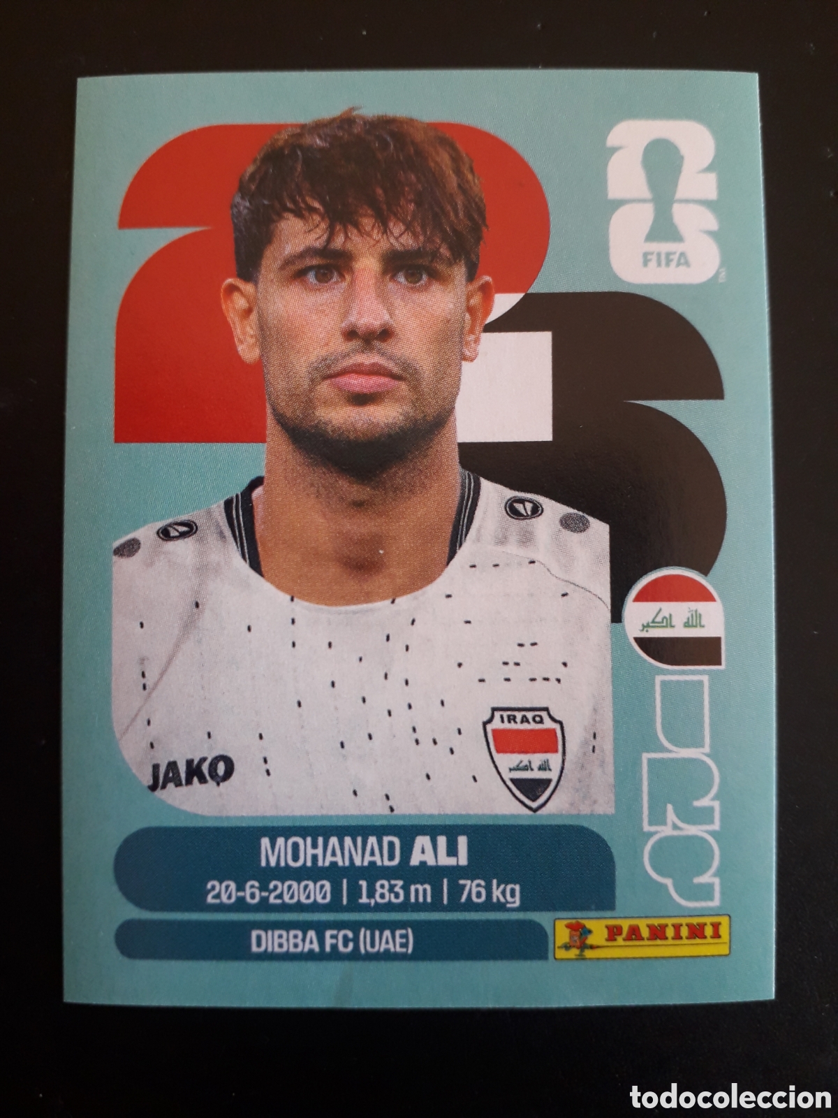 Figurine di Calcio: MOHANAD ALI IRAQ IRQ 20 MUNDIAL F&Uacute;TBOL 2026 FIFA WORLD CUP PANINI SIN PEGAR PEDIDO M&Iacute;NIMO 3&euro;.