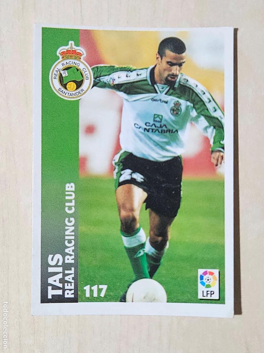 Cartes &agrave; collectionner de Football: FICHA N&ordm; 117 TAIS - CHUPA CHUPS 1998-1999, 98-99 - RACING DE SANTANDER