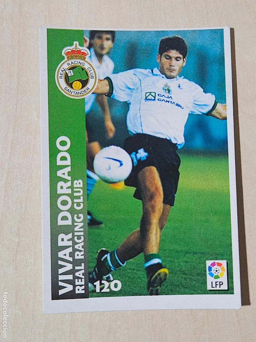 Cartes &agrave; collectionner de Football: FICHA N&ordm; 120 VIVAR DORADO - CHUPA CHUPS 1998-1999, 98-99 - RACING DE SANTANDER
