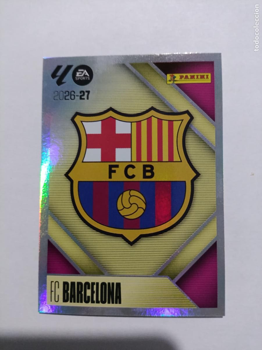 Fu&szlig;ball-Sticker: LIGA ESTE 2026 2027 FC BARCEL0NA ESCUDO N&ordm;1