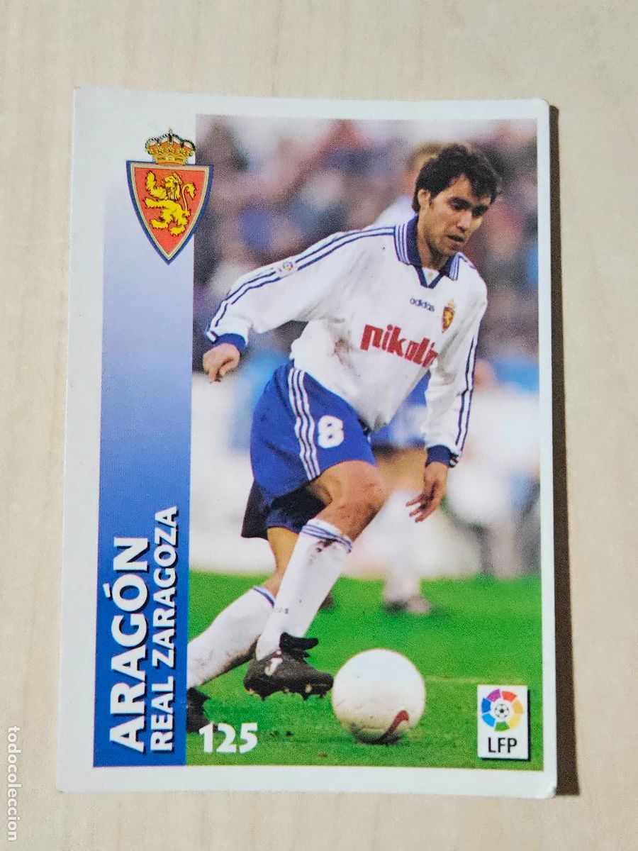 Fu&szlig;ball-Sticker: FICHA N&ordm; 125 ARAGON - CHUPA CHUPS 1998-1999, 98-99 - REAL ZARAGOZA