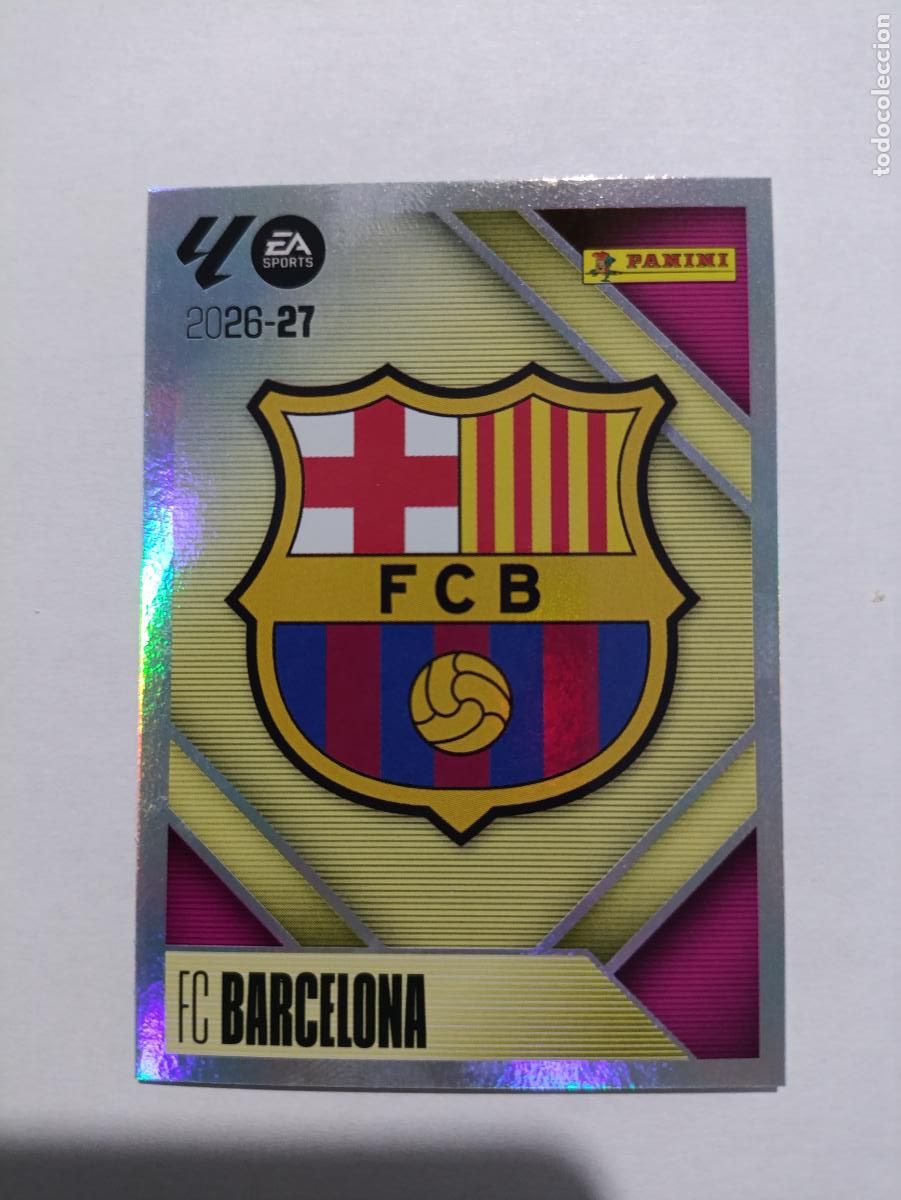 Fu&szlig;ball-Sticker: LIGA ESTE 2026 2027 FC BARCEL0NA ESCUDO N&ordm;1