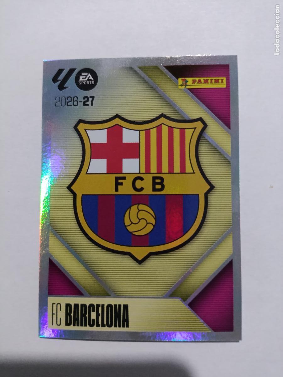 Fu&szlig;ball-Sticker: LIGA ESTE 2026 2027 FC BARCEL0NA ESCUDO N&ordm;1