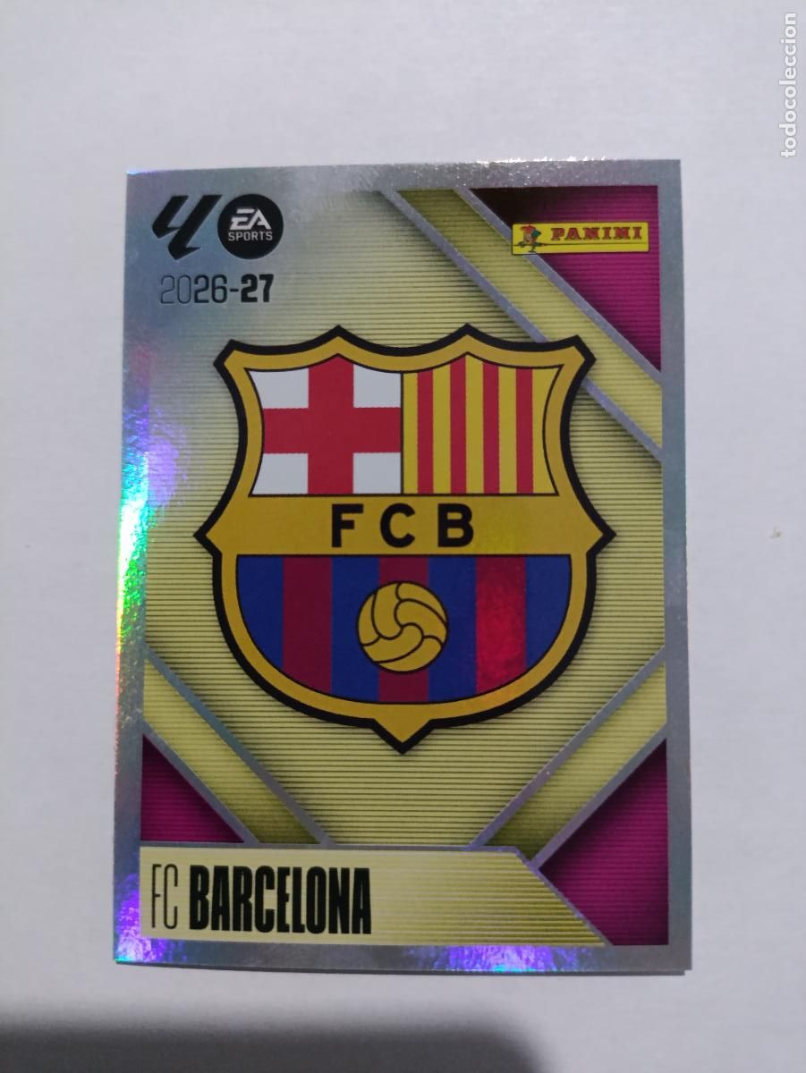 Fu&szlig;ball-Sticker: LIGA ESTE 2026 2027 FC BARCEL0NA ESCUDO N&ordm;1