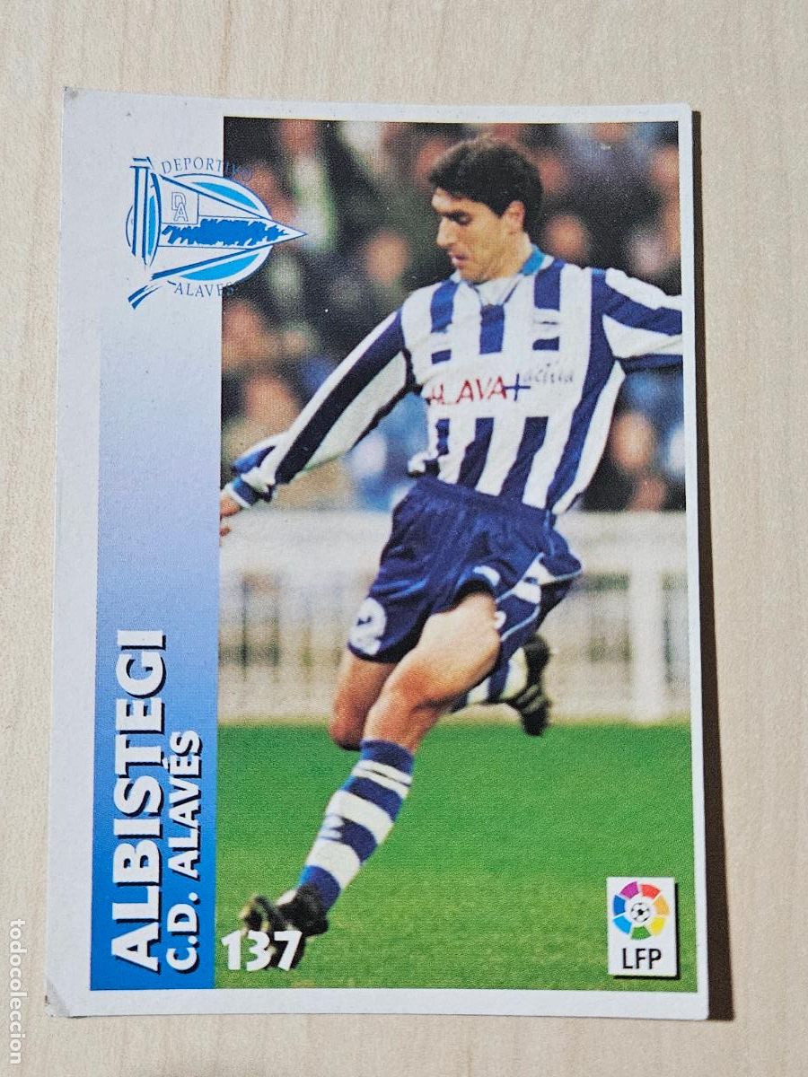 Cromos de Futebol: FICHA N&ordm; 137 ALBISTEGI - CHUPA CHUPS 1998-1999, 98-99 - ALAVES
