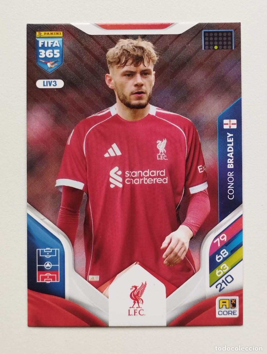 Cromos de Futebol: CROMO CARD ADRENALYN FIFA 365 2025 2026 25 26 LIVERPOOL LIV3 CONOR BRADLEY