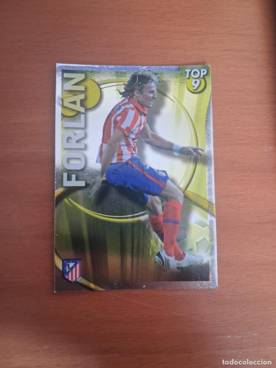 Cromos de Futebol: Mundicromo Official Quiz Game Collection 2010 2011 Top 9 Amarillo Atletico de Madrid 626 Forlan
