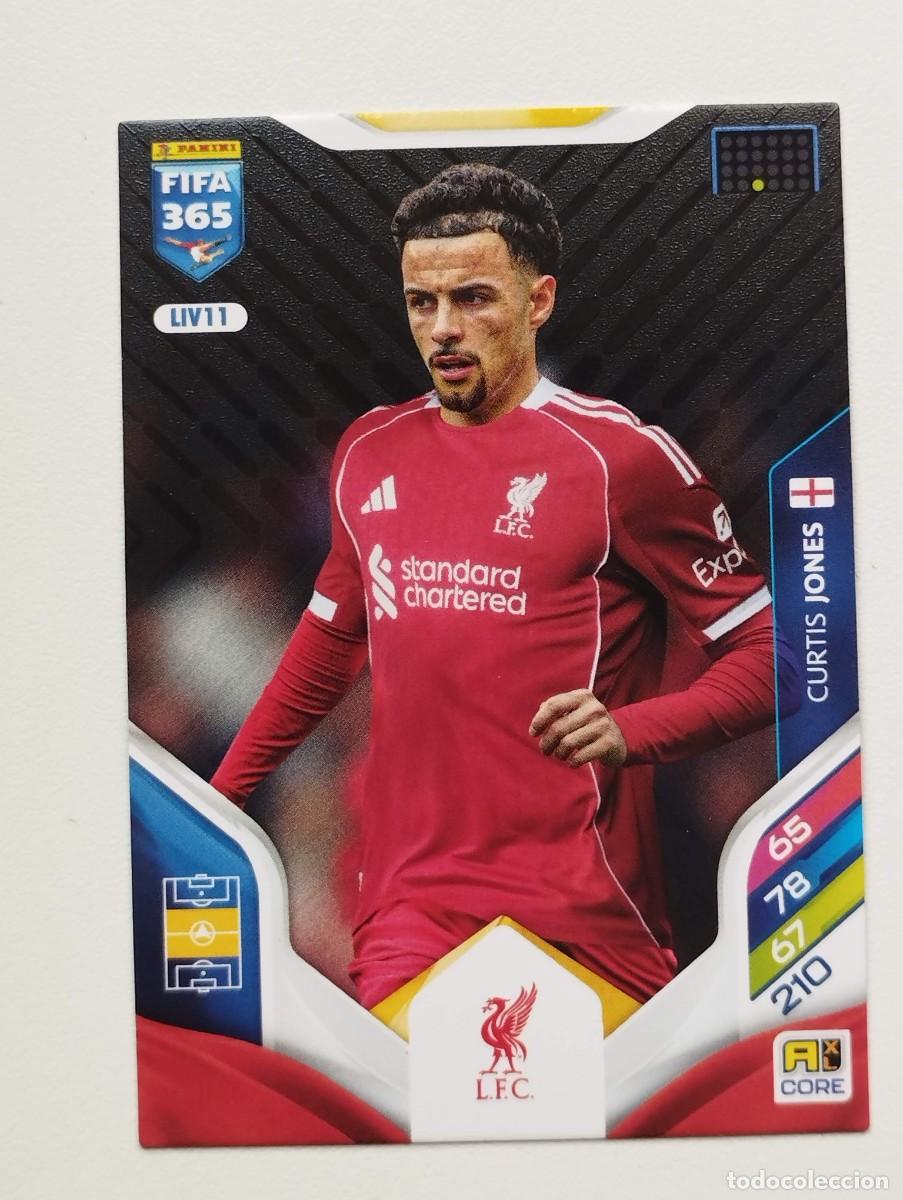 Cromos de Futebol: CROMO CARD ADRENALYN FIFA 365 2025 2026 25 26 LIVERPOOL LIV11 CURTIS JONES