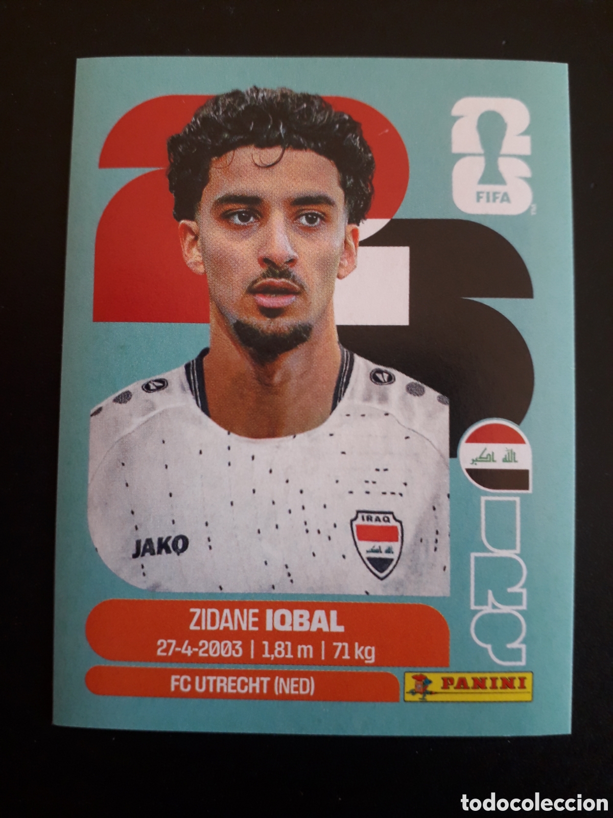 Cromos de Futebol: IQBAL IRAQ IRQ 9 MUNDIAL F&Uacute;TBOL 2026 FIFA WORLD CUP PANINI SIN PEGAR PEDIDO M&Iacute;NIMO 3&euro;