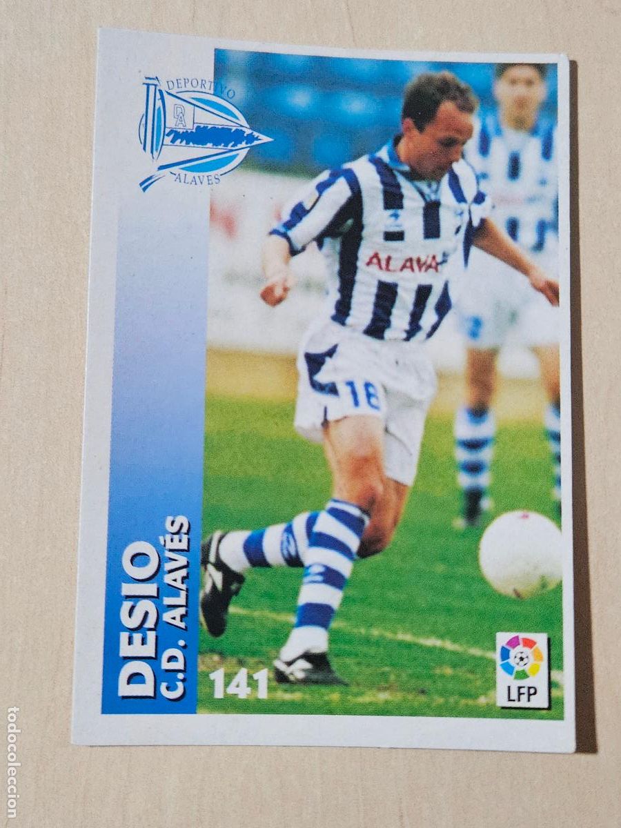 Cromos de Futebol: FICHA N&ordm; 141 DESIO - CHUPA CHUPS 1998-1999, 98-99 - ALAVES