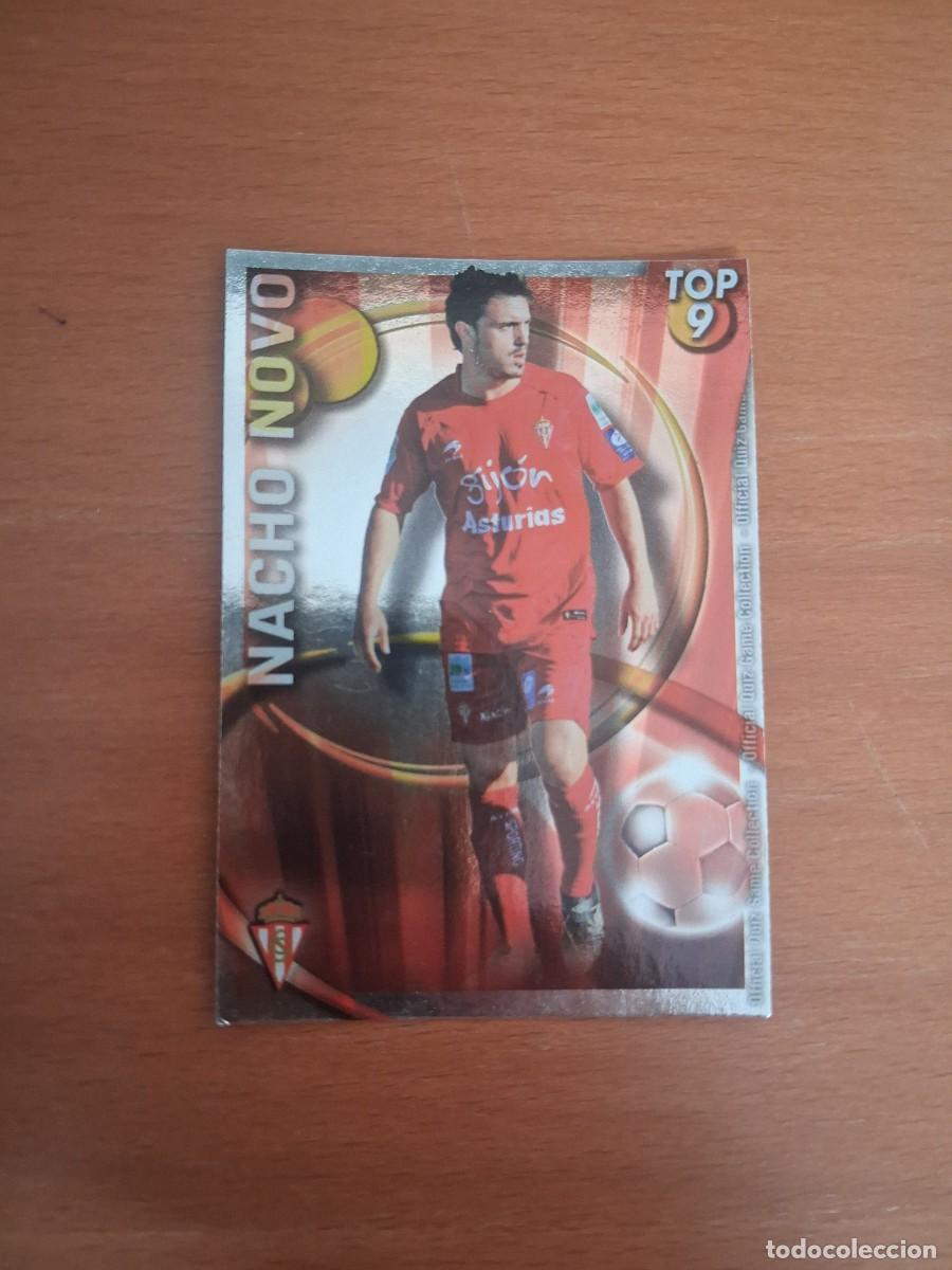 Cromos de Futebol: Mundicromo Official Quiz Game Collection 2010 2011 Top 9 Rojo Real Sporting de Gij&oacute;n 628 Nacho Novo