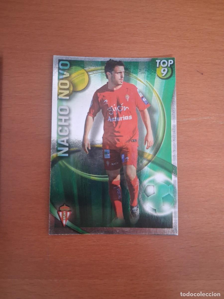 Cromos de Futebol: Mundicromo Official Quiz Game Collection 2010 2011 Top 9 Verde Real Sporting de Gij&oacute;n 628 Nacho Novo