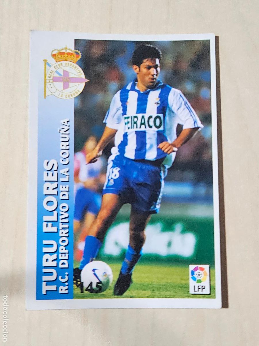 Cromos de Futebol: FICHA N&ordm; 145 TURU FLORES - CHUPA CHUPS 1998-1999, 98-99 - DEPORTIVO DE LA CORU&Ntilde;A