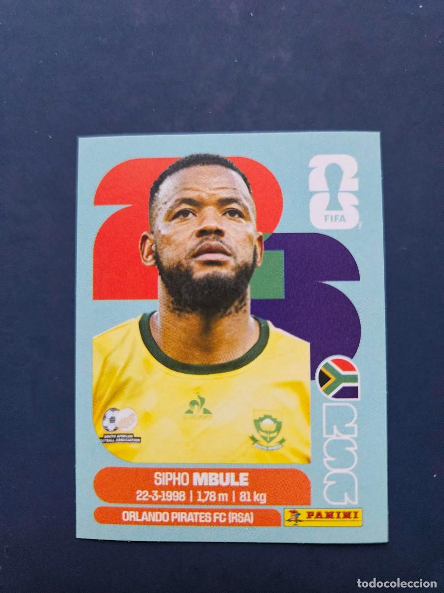Fu&szlig;ball-Sticker: RSA 16 SIPHO MBULE SUDAFRICA FIFA WORLD CUP MUNDIAL 26 2026 SIN PEGAR NUNCA PEGADO