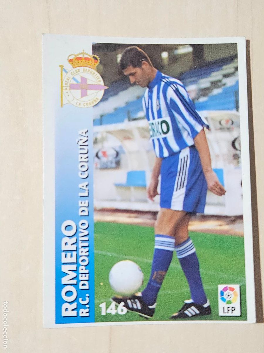 Fu&szlig;ball-Sticker: FICHA N&ordm; 146 ROMERO - CHUPA CHUPS 1998-1999, 98-99 - DEPORTIVO DE LA CORU&Ntilde;A