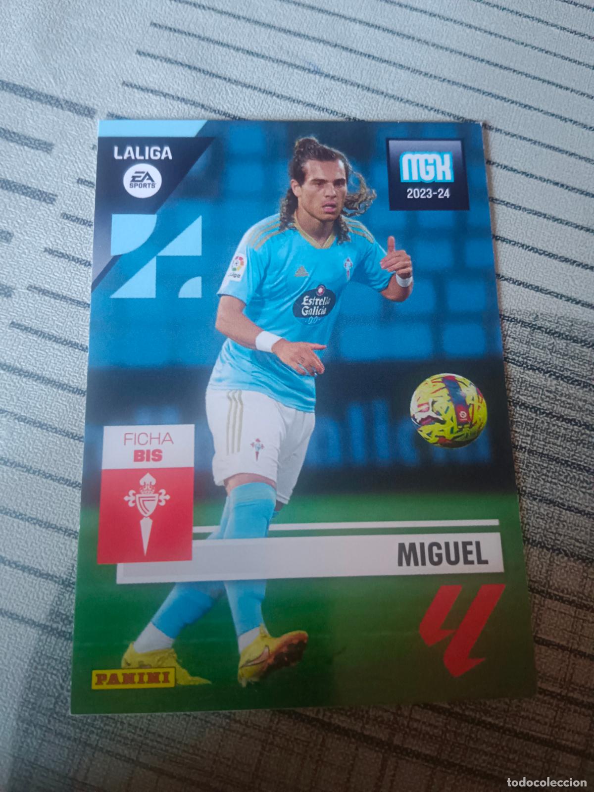 Fu&szlig;ball-Sticker: MEGACRACKS 2023 2024 23 24 LA LIGA N&ordm; 158 BIS MIGUEL CELTA MEGA CRACKS MGK