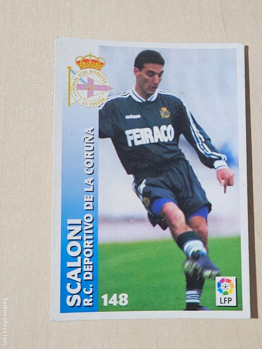 Fu&szlig;ball-Sticker: FICHA N&ordm; 148 SCALONI - CHUPA CHUPS 1998-1999, 98-99 - DEPORTIVO DE LA CORU&Ntilde;A