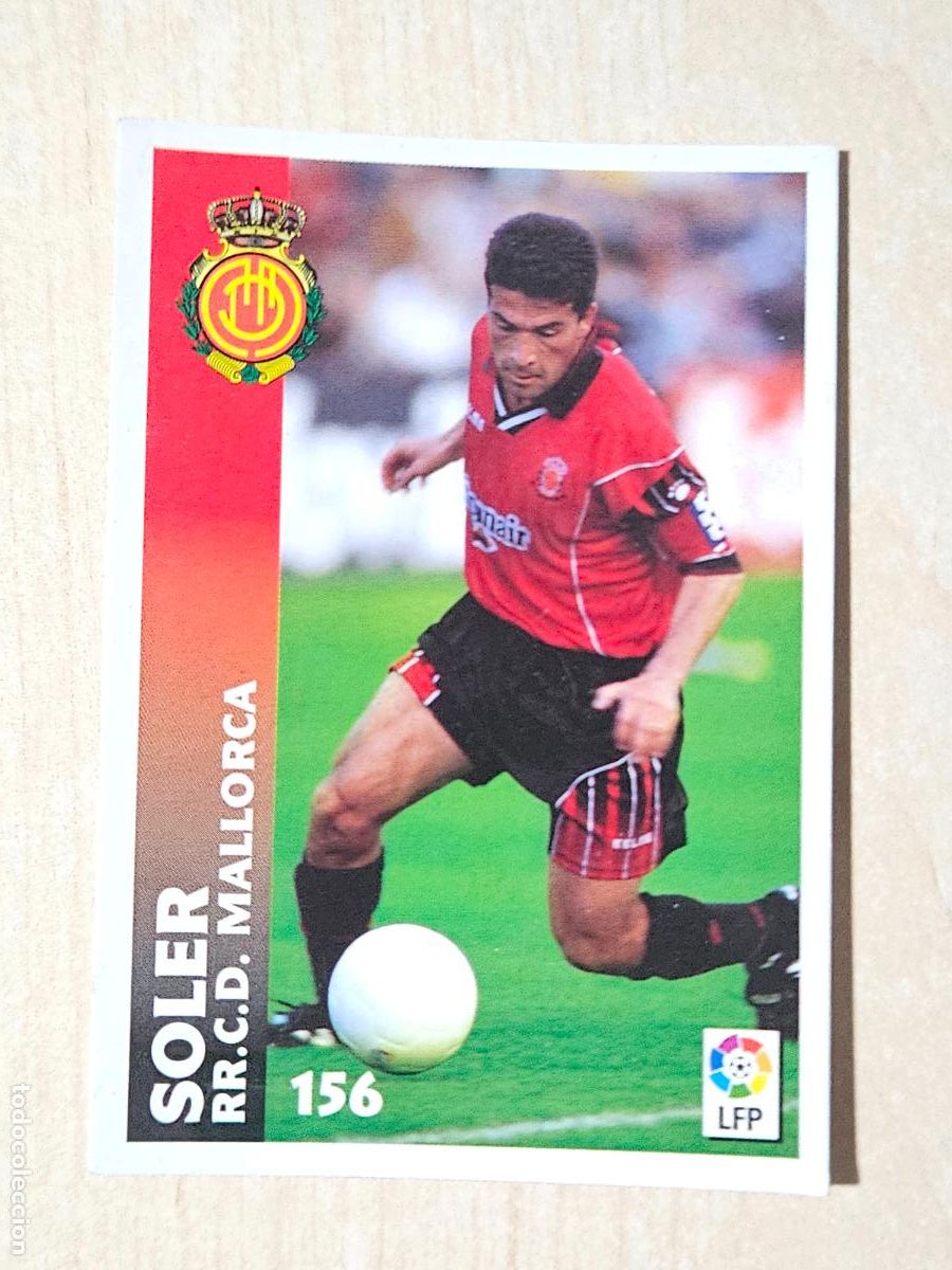 Figurine di Calcio: FICHA N&ordm; 156 SOLER - CHUPA CHUPS 1998-1999, 98-99 - MALLORCA