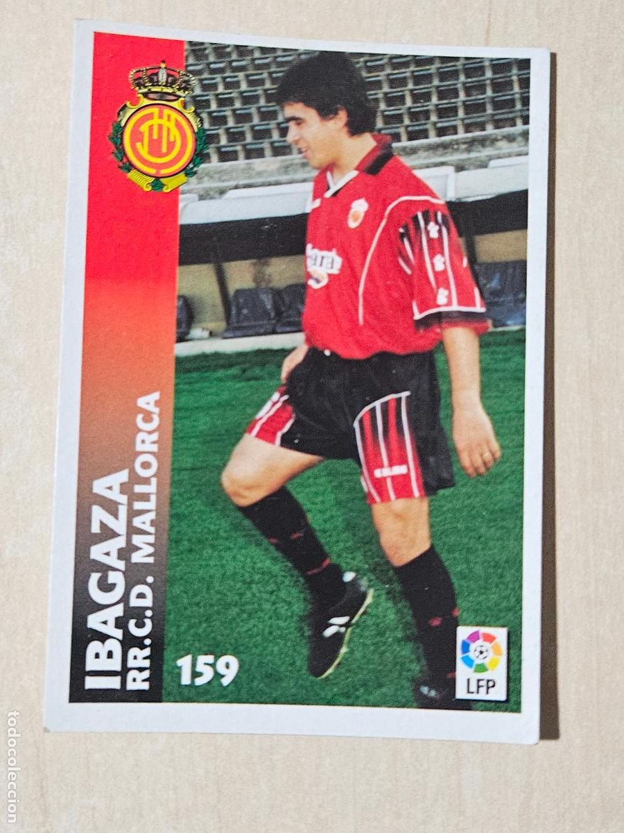 Fu&szlig;ball-Sticker: FICHA N&ordm; 159 IBAGAZA - CHUPA CHUPS 1998-1999, 98-99 - MALLORCA