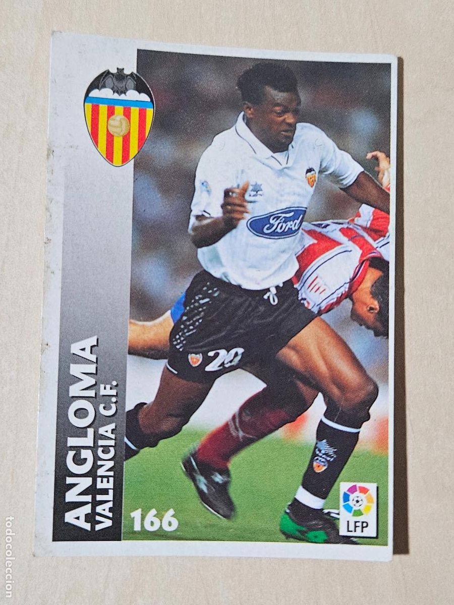 Fu&szlig;ball-Sticker: FICHA N&ordm; 166 ANGLOMA - CHUPA CHUPS 1998-1999, 98-99 - VALENCIA
