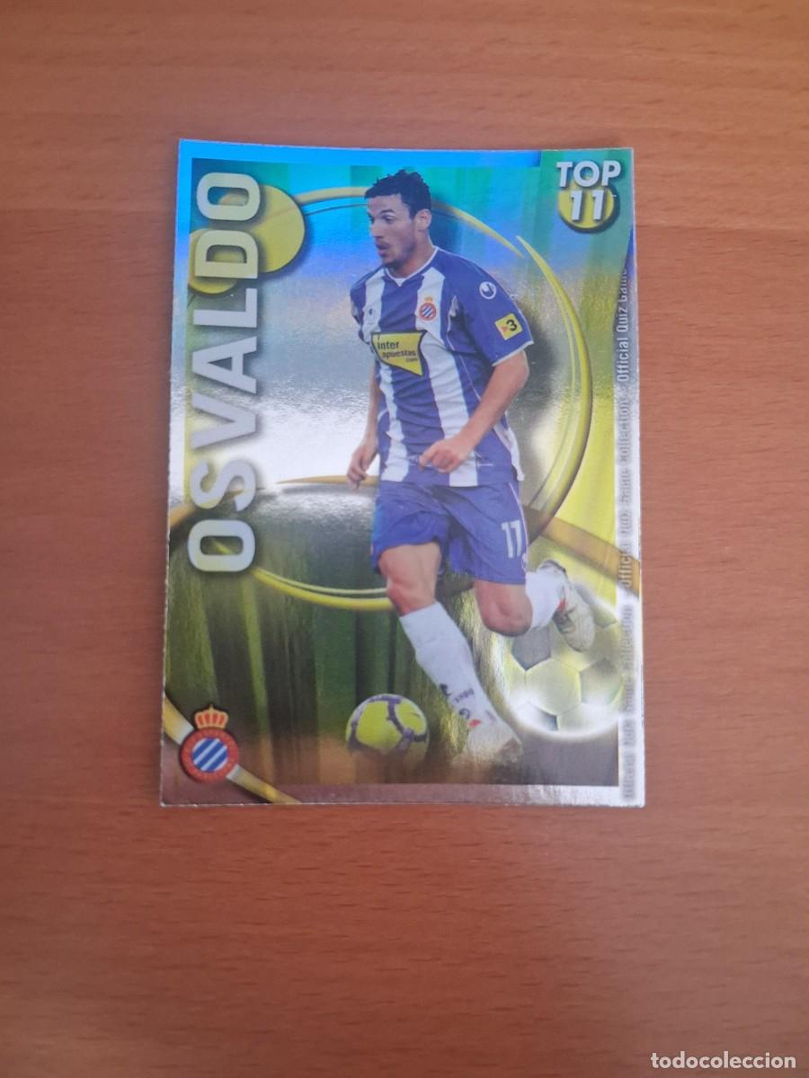 Fu&szlig;ball-Sticker: Mundicromo Official Quiz Game Collection 2010 2011 Top 11 Amarillo RCD Espanyol 634 Osvaldo