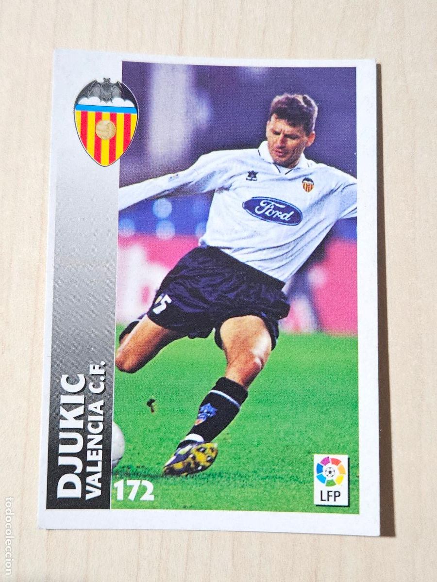 Fu&szlig;ball-Sticker: FICHA N&ordm; 172 DJUKIC - CHUPA CHUPS 1998-1999, 98-99 - VALENCIA