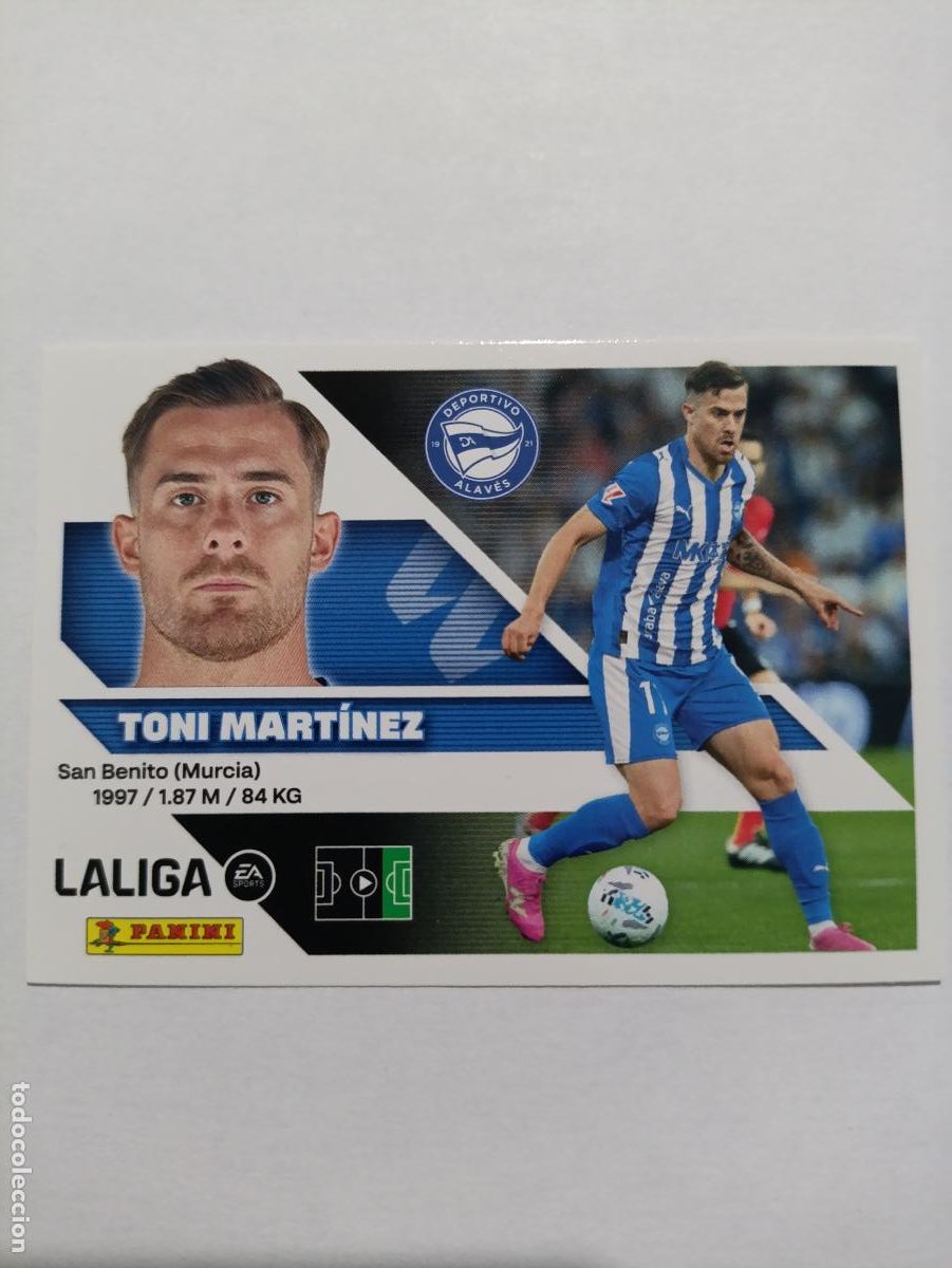 Fu&szlig;ball-Sticker: LIGA ESTE 2026 2027 D. ALAVES TONI MARTINEZ N&ordm;19