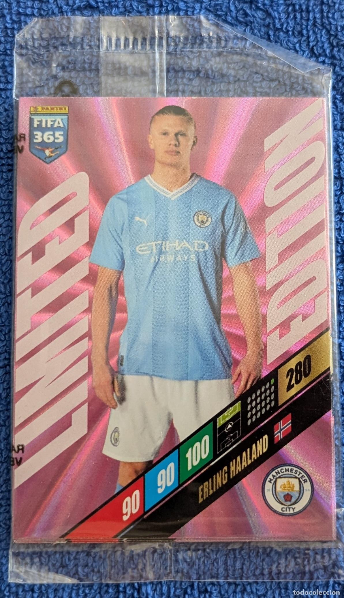 Football Stickers: Erling Haaland &rdquo;Limited Edition&rdquo; - FIFA 365 2024 ADRENALYN XL PANINI &iexcl;Precintada!