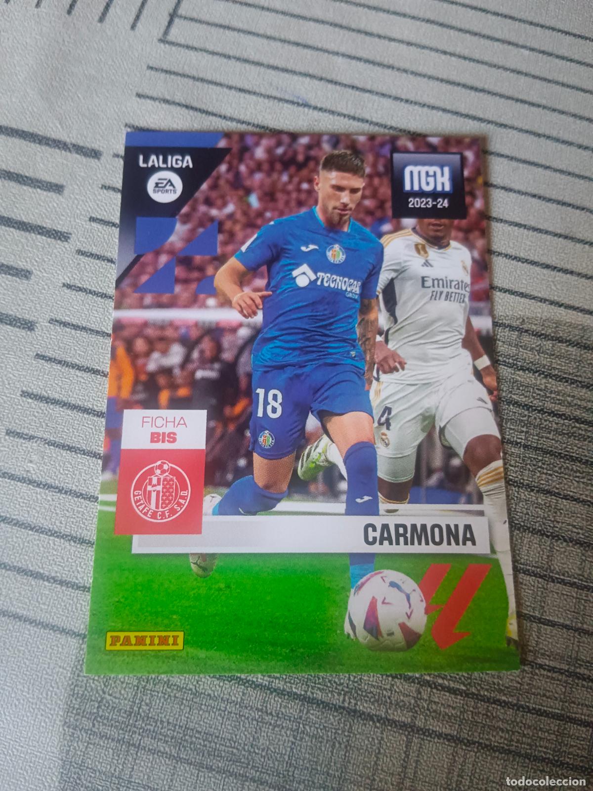 Football Stickers: MEGACRACKS 2023 2024 23 24 LA LIGA N&ordm; 171 BIS CARMONA GETAFE MEGA CRACKS MGK