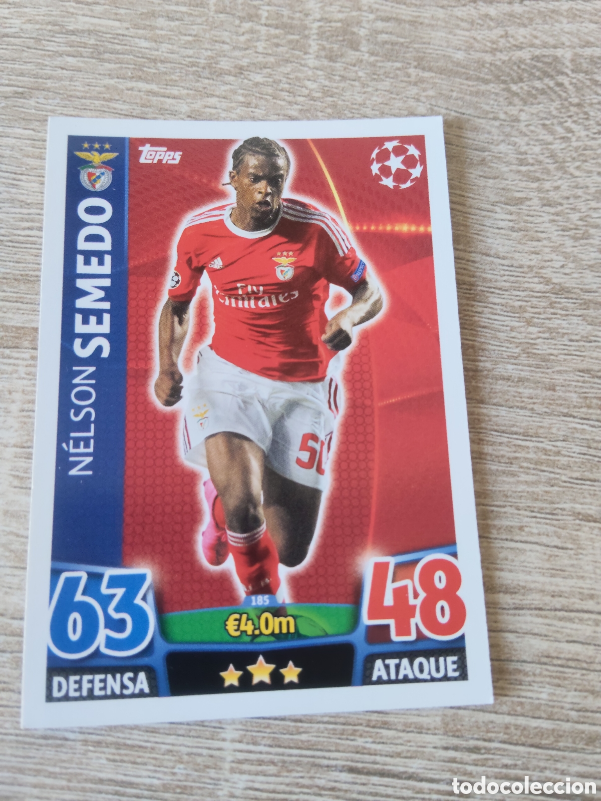 Football Stickers: Topps match attax champions league 2015 2016 15 16 185 Nelson Semedo Benfica