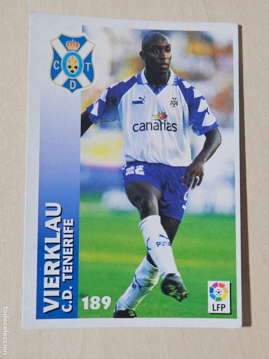 Football Stickers: FICHA N&ordm; 189 VIERKLAU - CHUPA CHUPS 1998-1999, 98-99 - TENERIFE