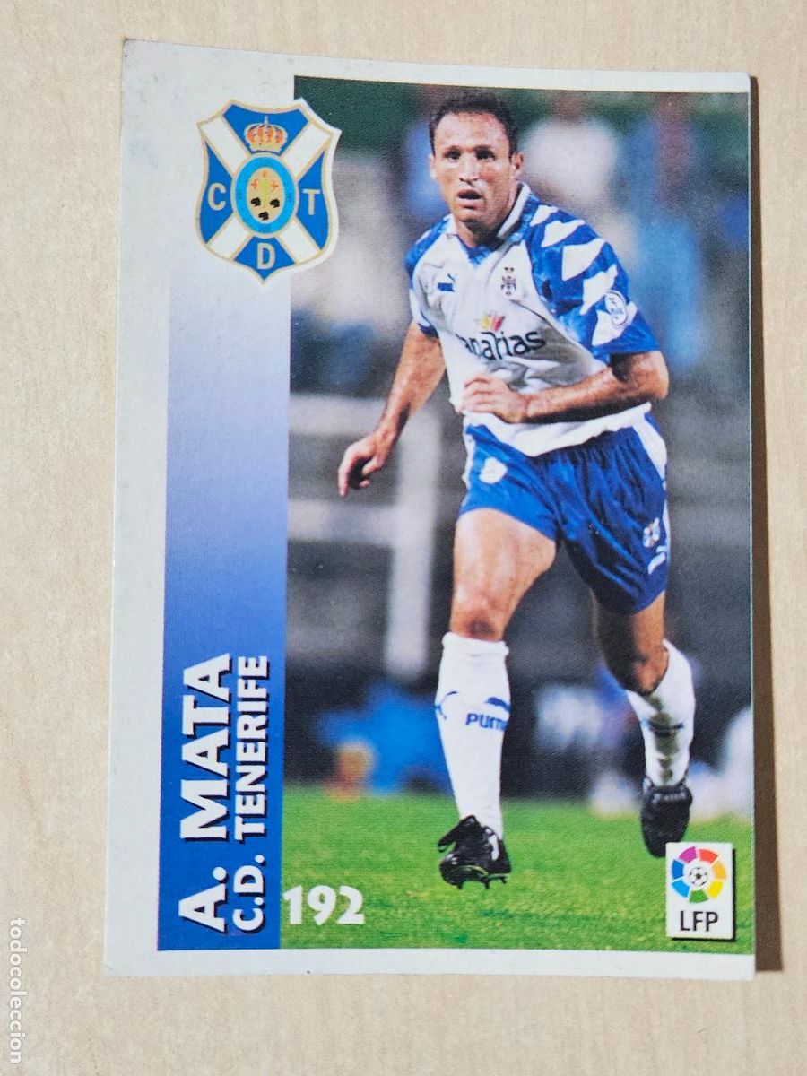 Figurine di Calcio: FICHA N&ordm; 192 ANTONIO MATA - CHUPA CHUPS 1998-1999, 98-99 - TENERIFE