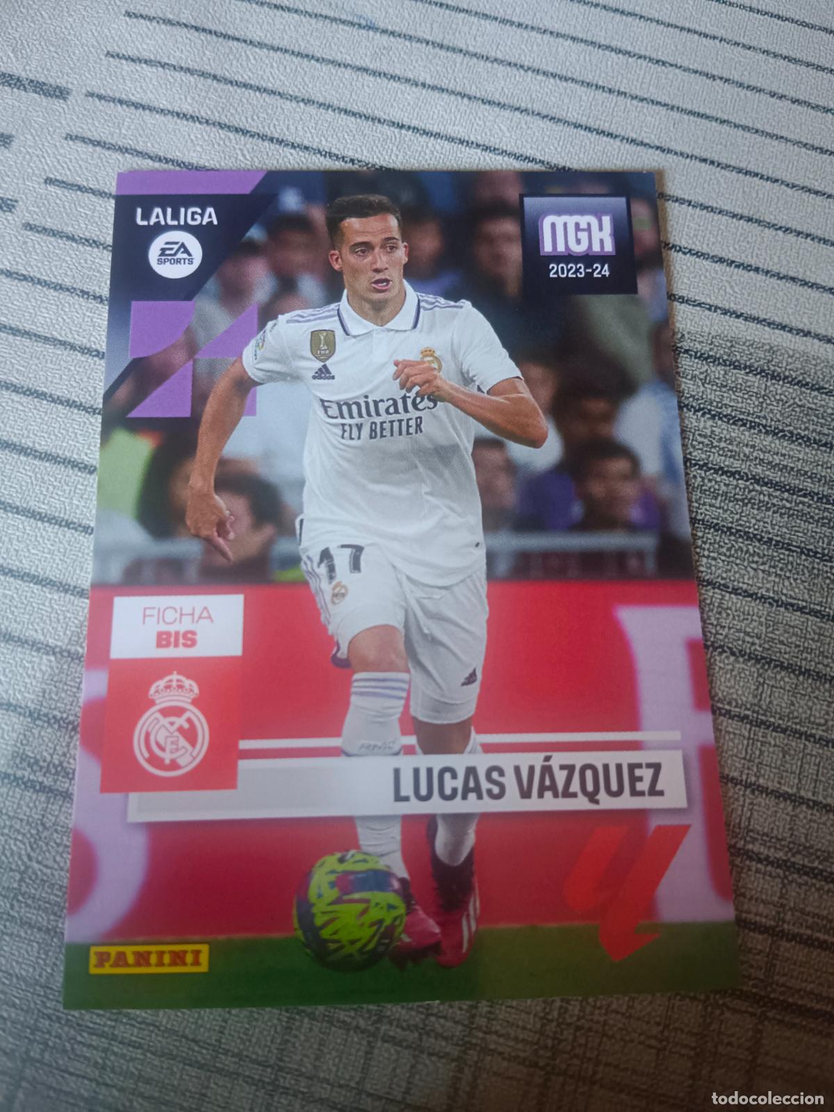 Football Stickers: MEGACRACKS 2023 2024 23 24 LA LIGA N&ordm; 248 BIS LUCAS VAZQUEZ REAL MADRID MEGA CRACKS MGK