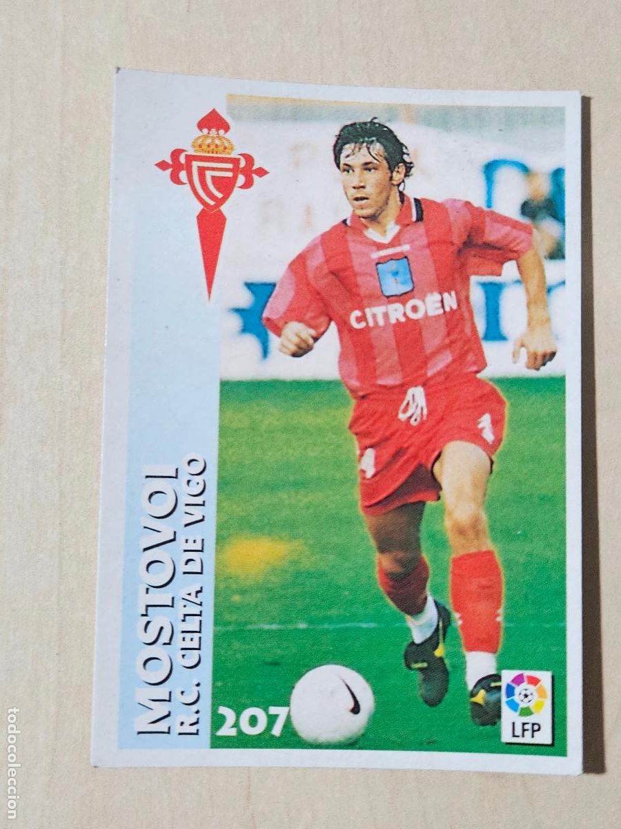 Football Stickers: FICHA N&ordm; 207 MOSTOVOI - CHUPA CHUPS 1998-1999, 98-99 - REAL CELTA