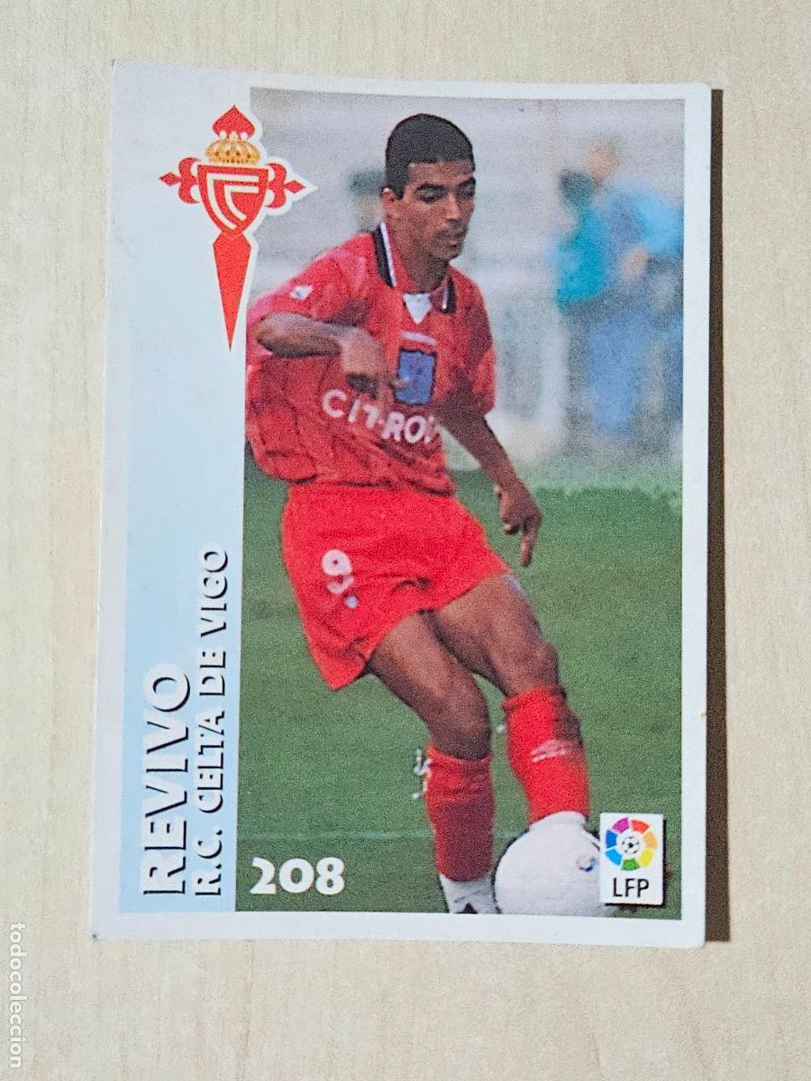 Football Stickers: FICHA N&ordm; 208 REVIVO - CHUPA CHUPS 1998-1999, 98-99 - REAL CELTA