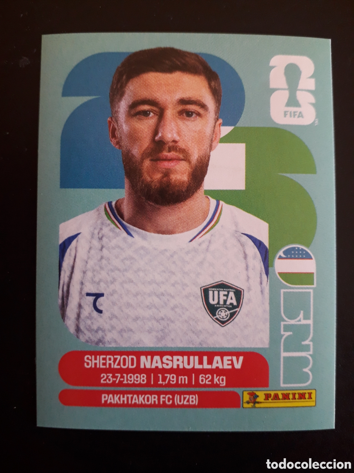 Football Stickers: NASRULLAEV UZBEKISTAN UZB 4 MUNDIAL F&Uacute;TBOL 2026 FIFA WORLD CUP PANINI SIN PEGAR PEDIDO M&Iacute;NIMO 3&euro;