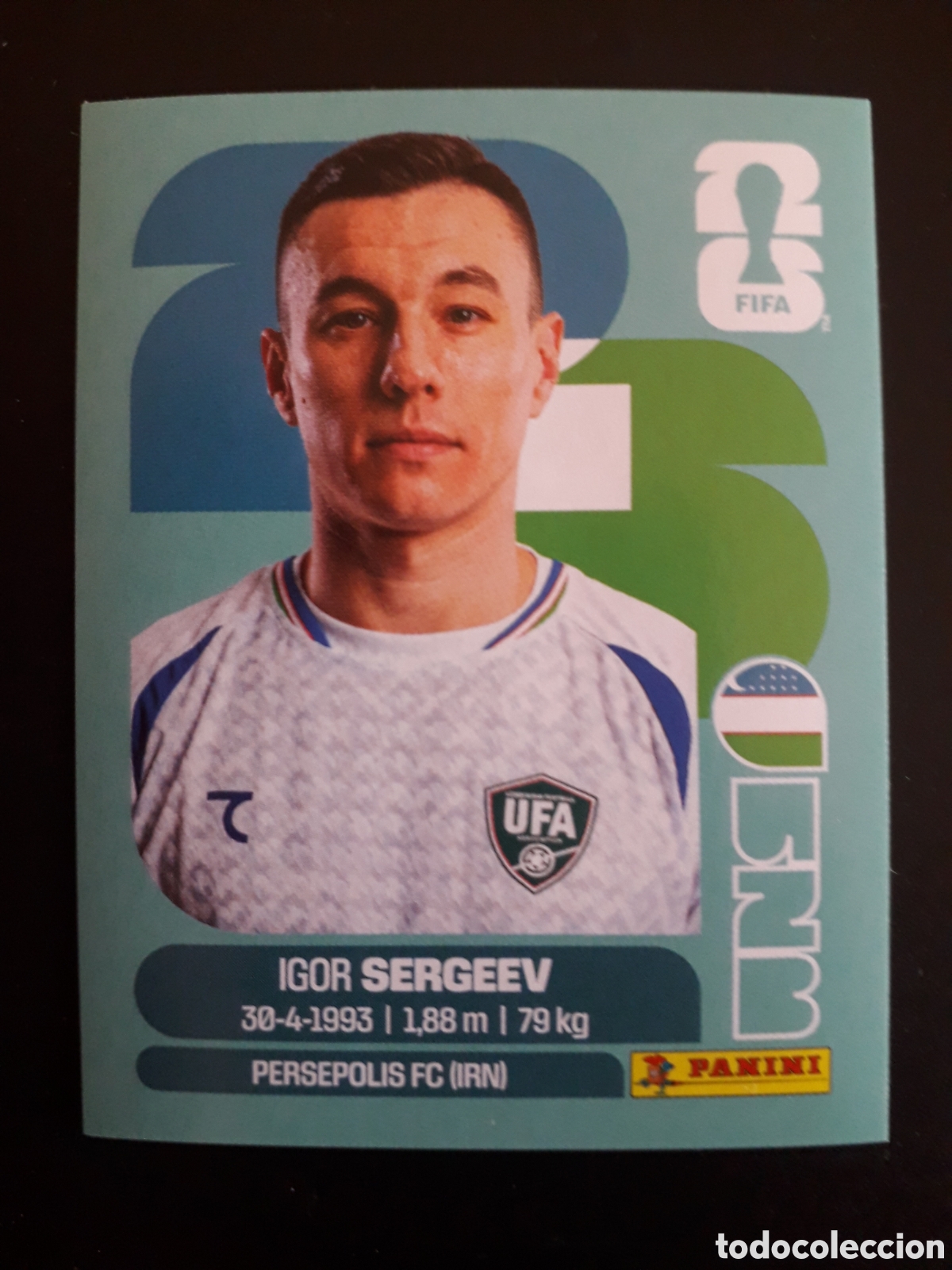 Figurine di Calcio: SERGEEV UZBEKISTAN UZB 19 MUNDIAL F&Uacute;TBOL 2026 FIFA WORLD CUP PANINI SIN PEGAR PEDIDO M&Iacute;NIMO 3&euro;.