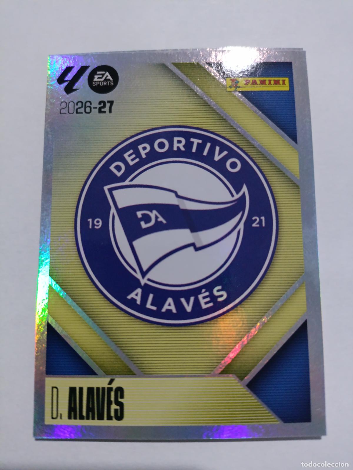 Figurine di Calcio: LIGA ESTE 2026 2027 D. ALAVES ESCUDO N&ordm;1