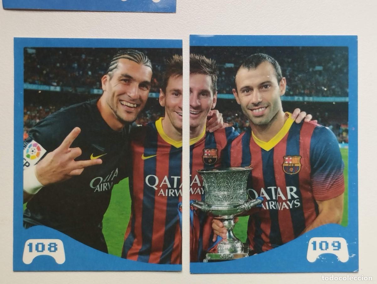 Figurine di Calcio: CROMO STICKER DEL ALBUM PLAY MESSI - EDICION ARGENTINA - #108 + #109